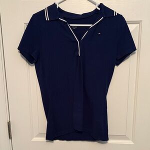 Tommy Hilfiger Women's Dark Blue Button Down Shirt